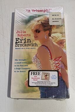 Erin Brockovich (VHS, 2000) New Sealed Julia Roberts
